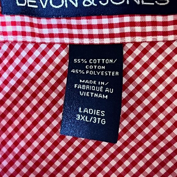 DISNEY Store Red & White Gingham Button-Down - Iconic Employee Design - Picture 12 of 12